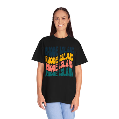 Retro Rhode Island - Comfort Colors Shirt