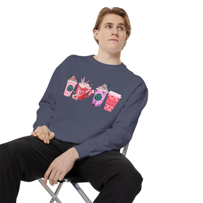 Valentine's Coffee - Comfort Colors Sweatshirt