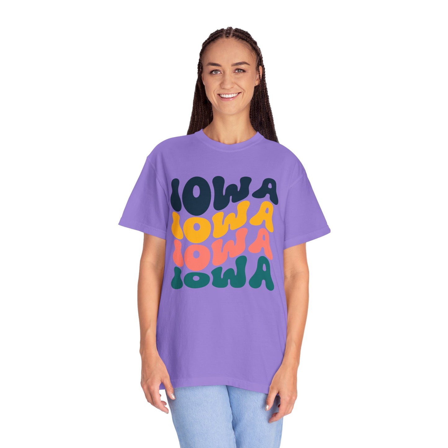 Retro Iowa - Comfort Colors Shirt