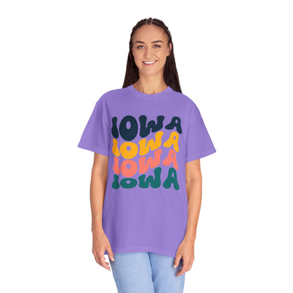 Retro Iowa - Comfort Colors Shirt
