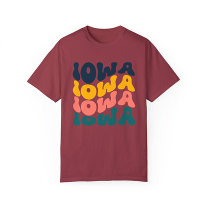 Retro Iowa - Comfort Colors Shirt