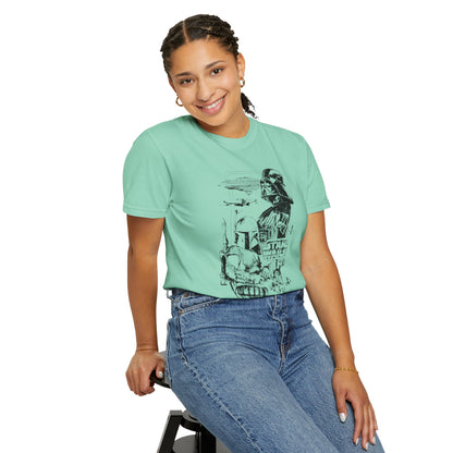 Star Wars Black Line Drawing - Comfort Colors Shirt