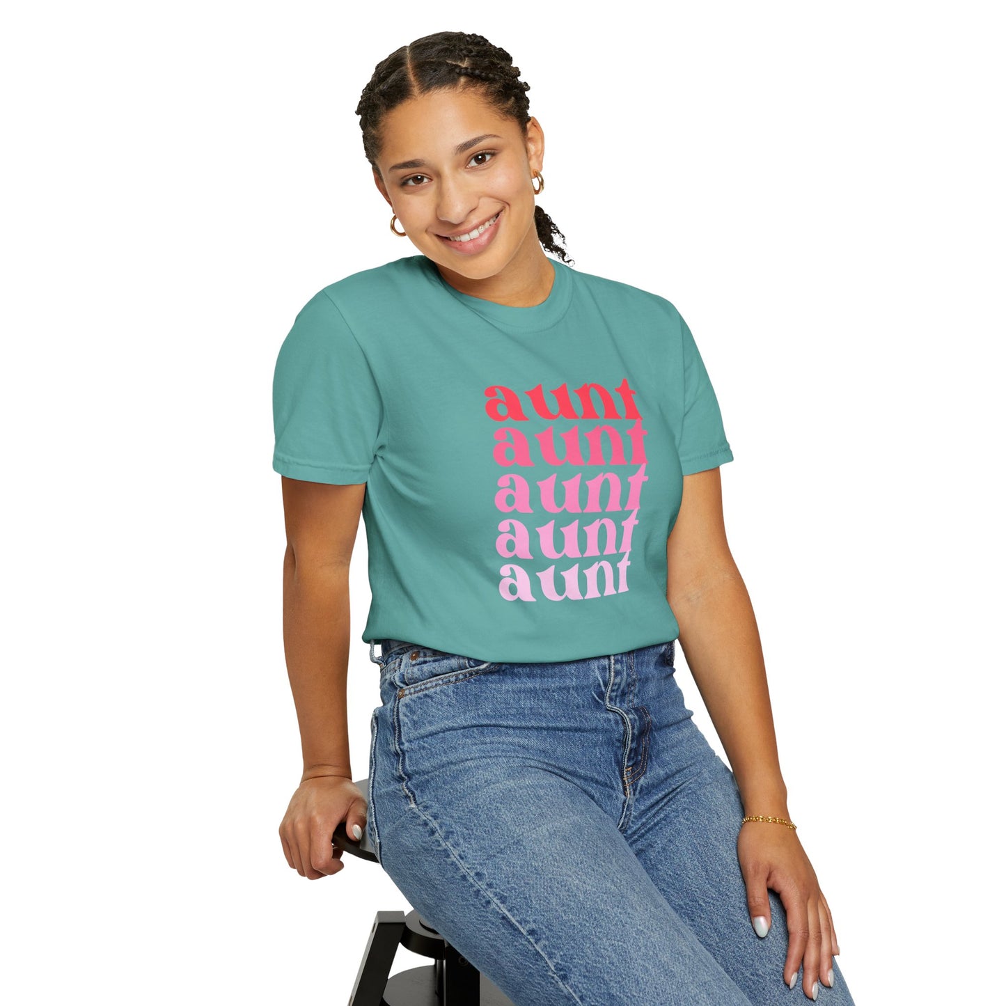 Aunt (Pink) - Comfort Colors Shirt