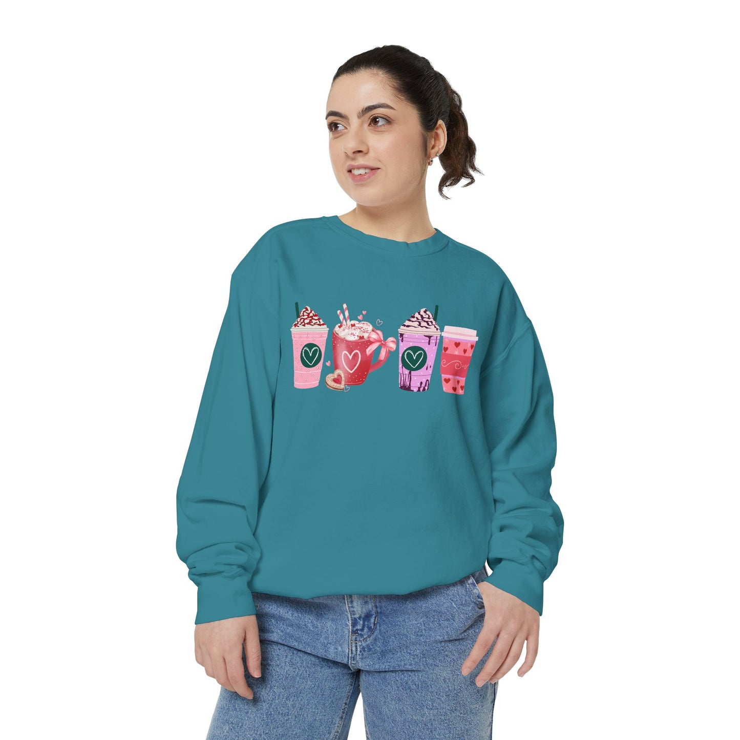 Valentine's Coffee - Comfort Colors Sweatshirt