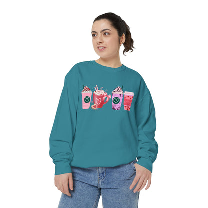 Valentine's Coffee - Comfort Colors Sweatshirt