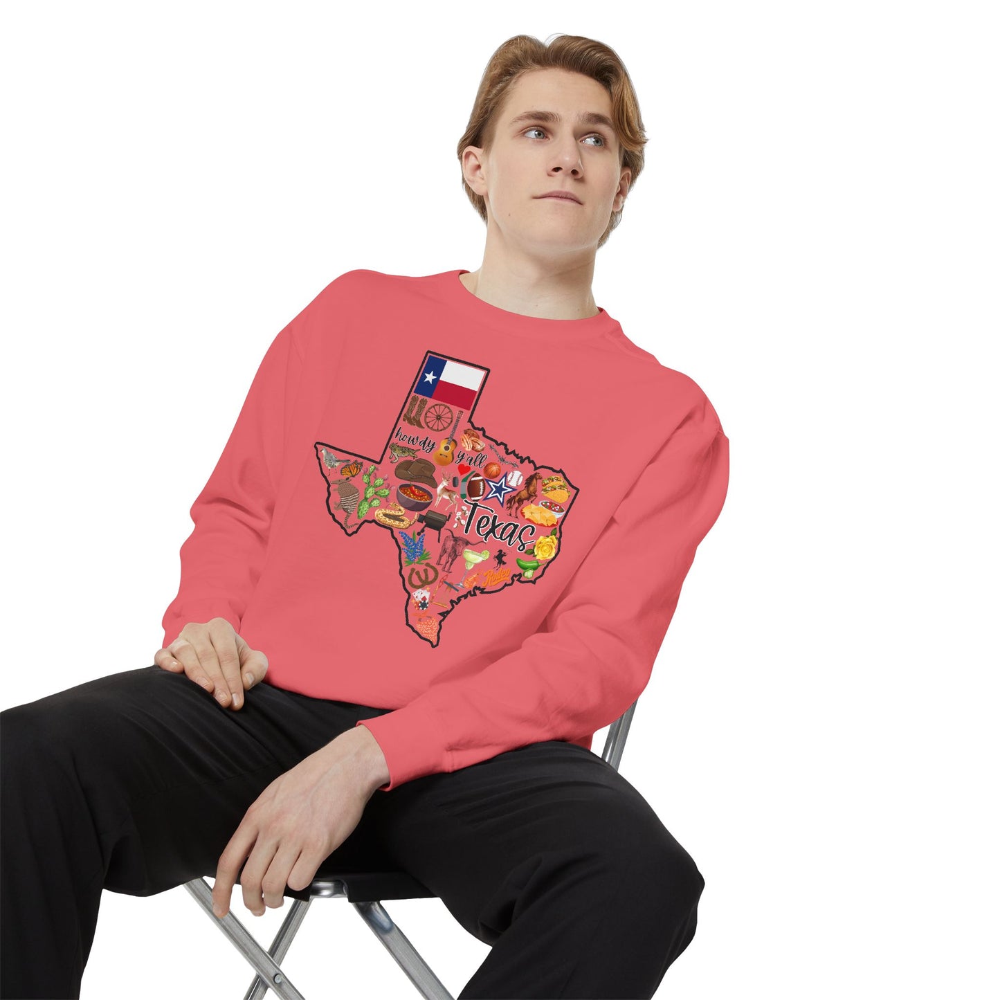 Beautiful State of Texas - Comfort Colors Sweatshirt