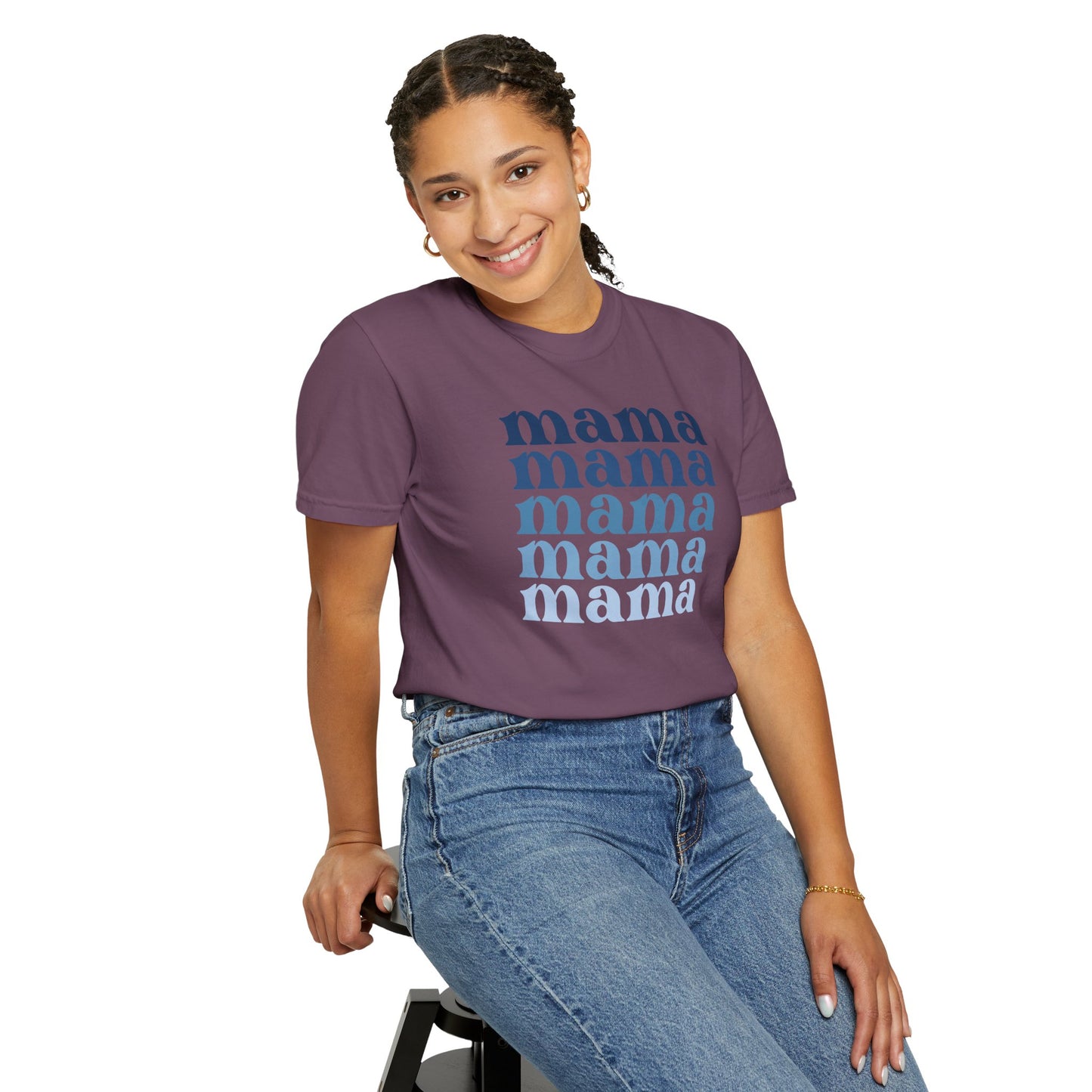 Mama (Blue) - Comfort Colors Shirt