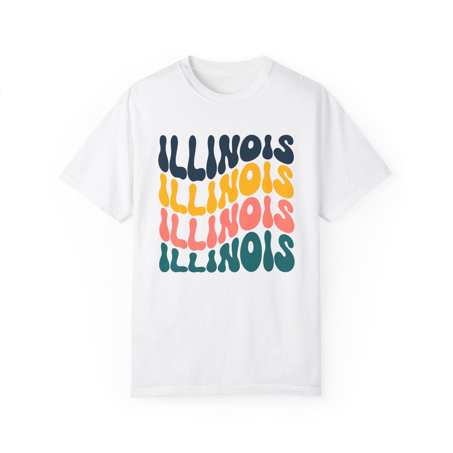 Retro Illinois - Comfort Colors Shirt