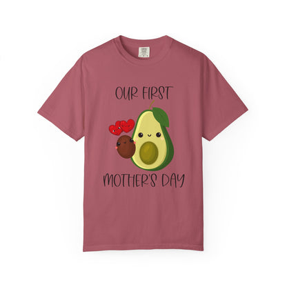 Our First Mother's Day Together (Avocado & Pit) - Comfort Colors Shirt