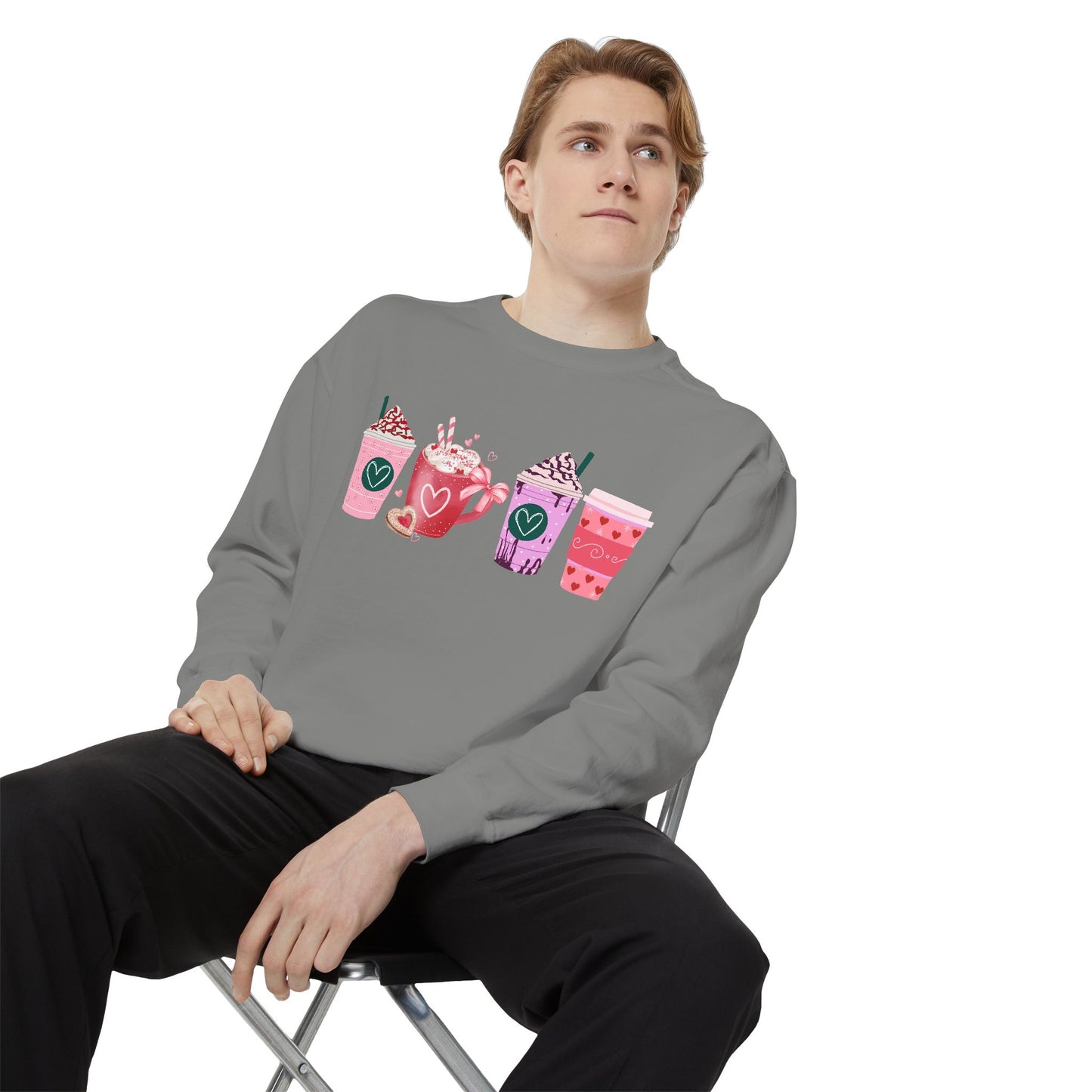 Valentine's Coffee - Comfort Colors Sweatshirt