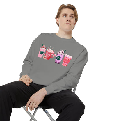 Valentine's Coffee - Comfort Colors Sweatshirt
