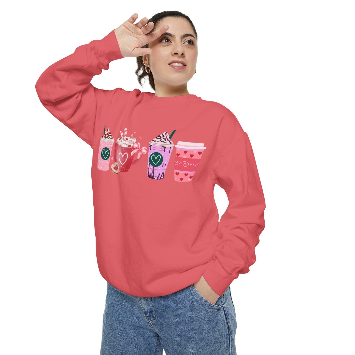 Valentine's Coffee - Comfort Colors Sweatshirt