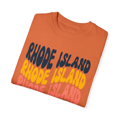 Retro Rhode Island - Comfort Colors Shirt