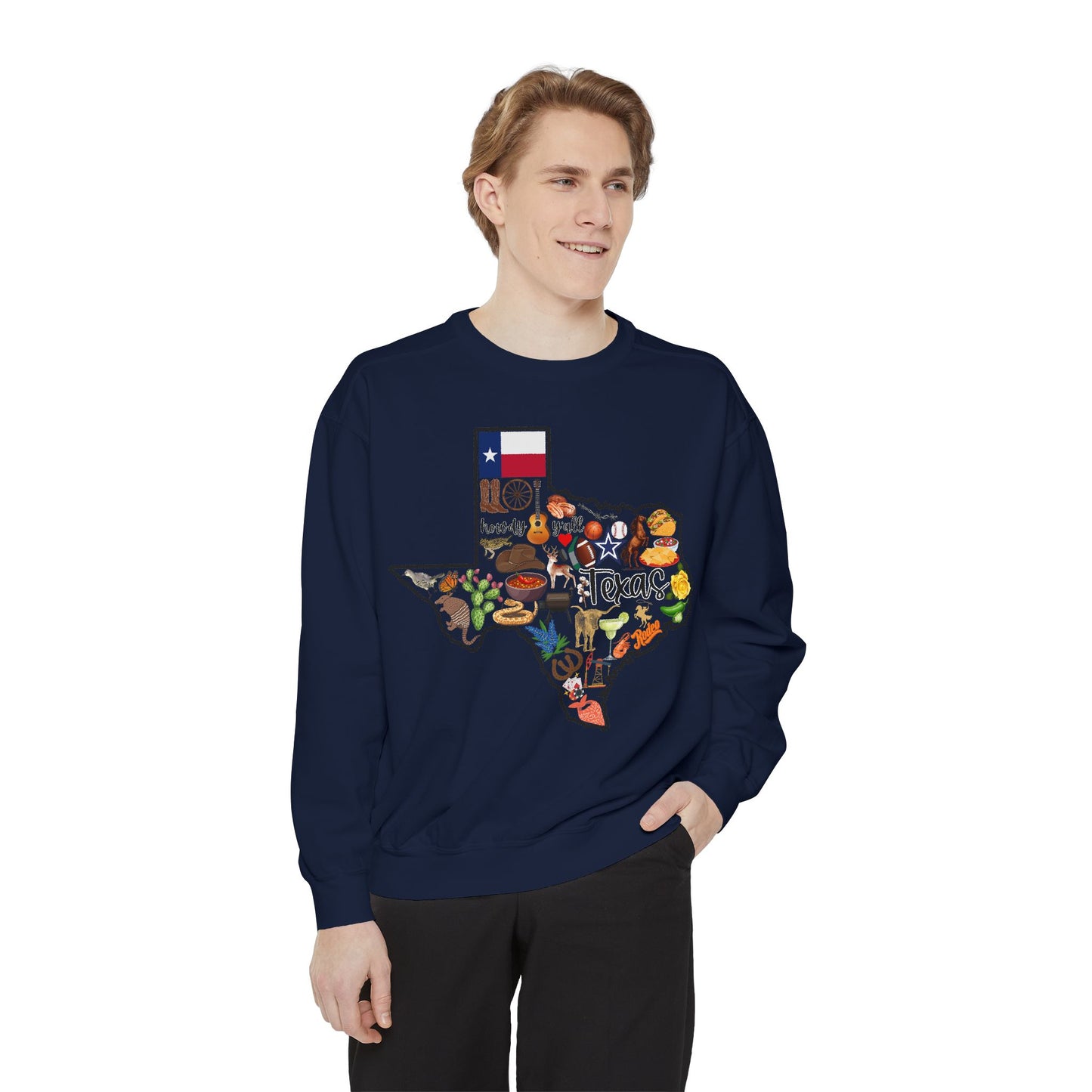 Beautiful State of Texas - Comfort Colors Sweatshirt