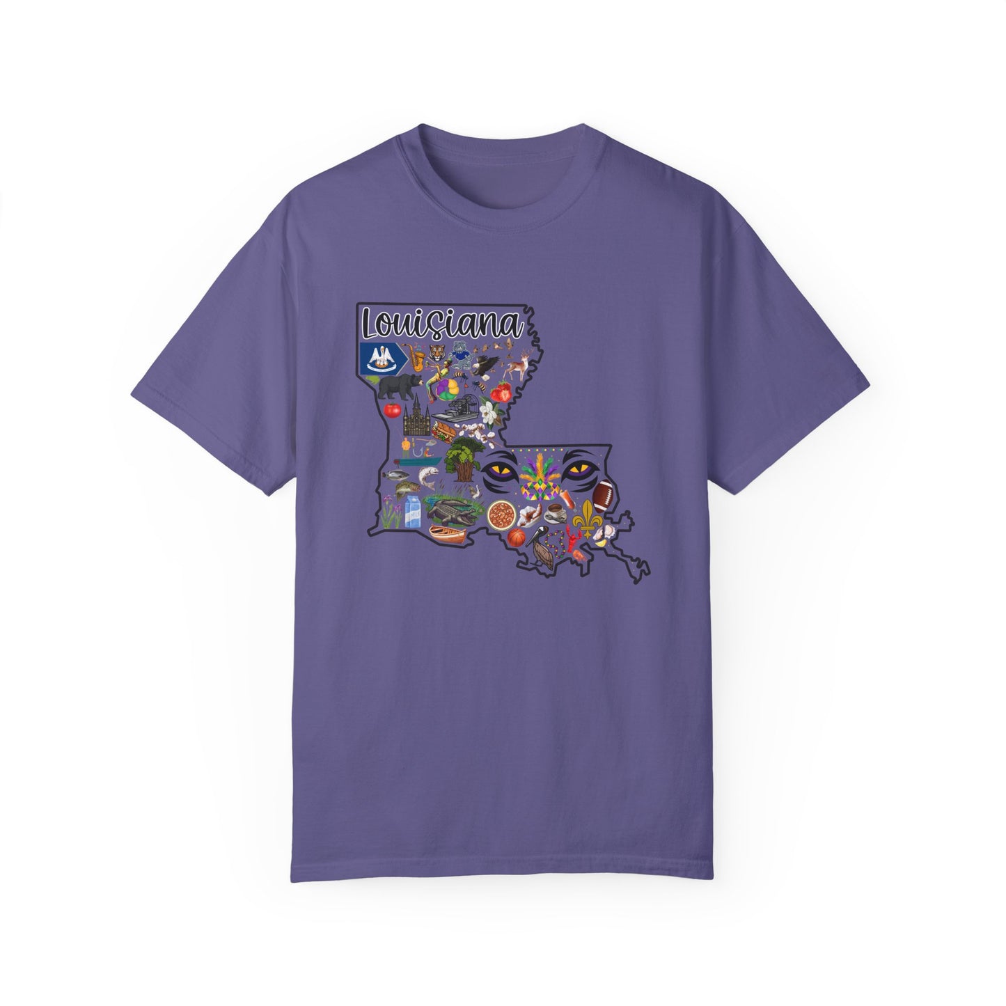 Beautiful State of Louisiana - Comfort Colors Shirt