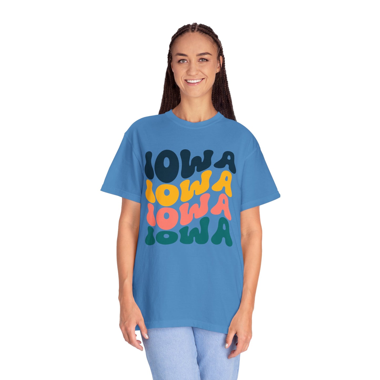 Retro Iowa - Comfort Colors Shirt