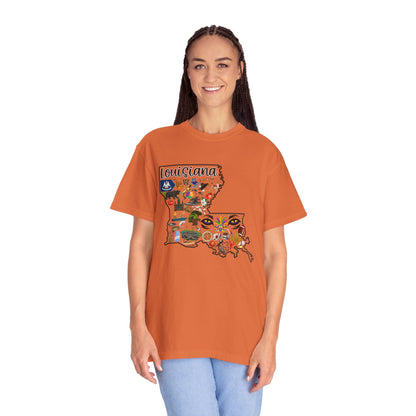 Beautiful State of Louisiana - Comfort Colors Shirt