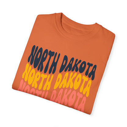 Retro North Dakota - Comfort Colors Shirt