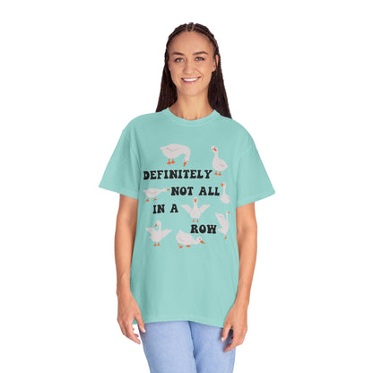 Definitely Not All In A Row - Comfort Colors Shirt