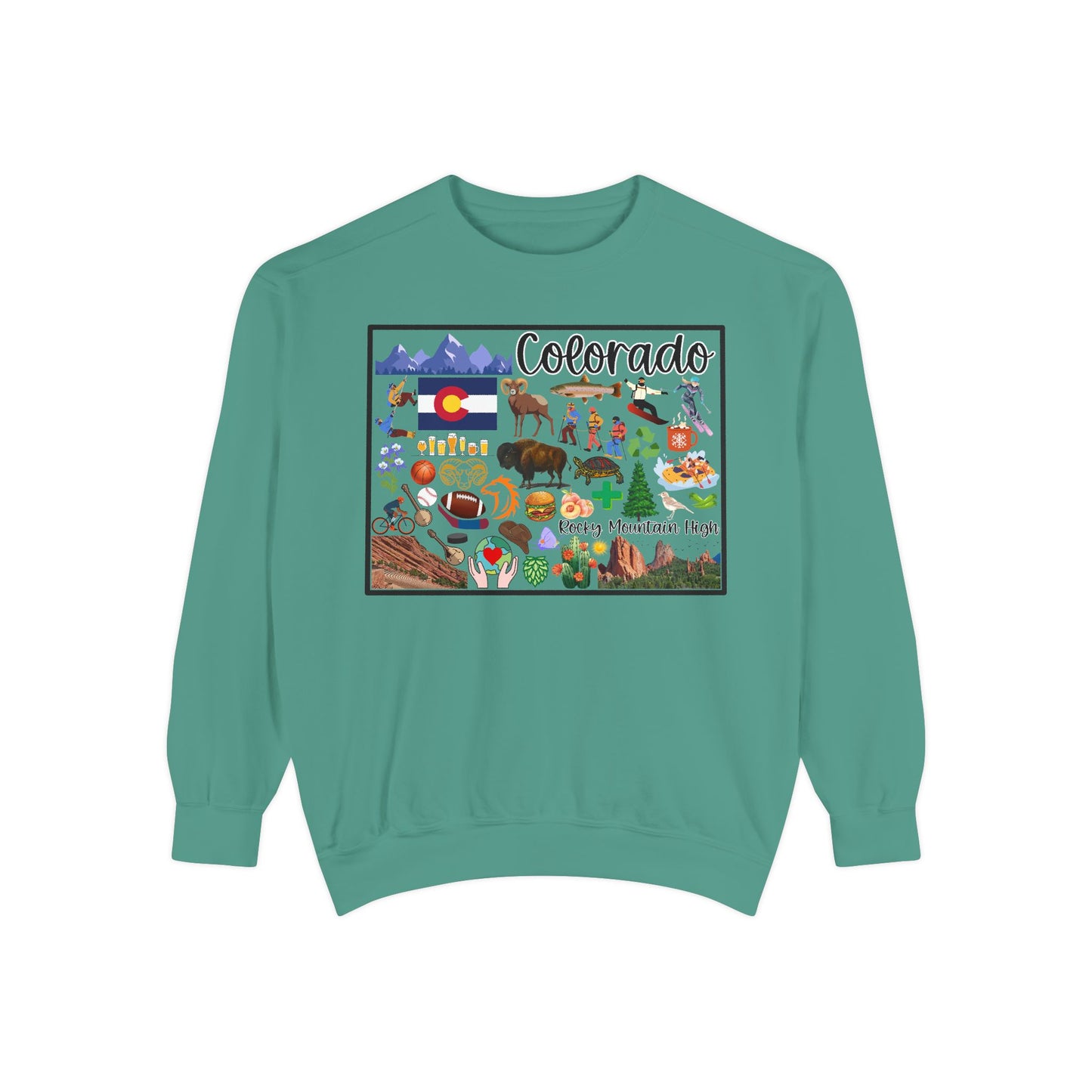 Beautiful State of Colorado - Comfort Colors Sweatshirt