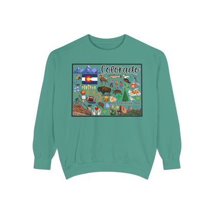 Beautiful State of Colorado - Comfort Colors Sweatshirt