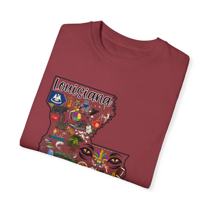 Beautiful State of Louisiana - Comfort Colors Shirt