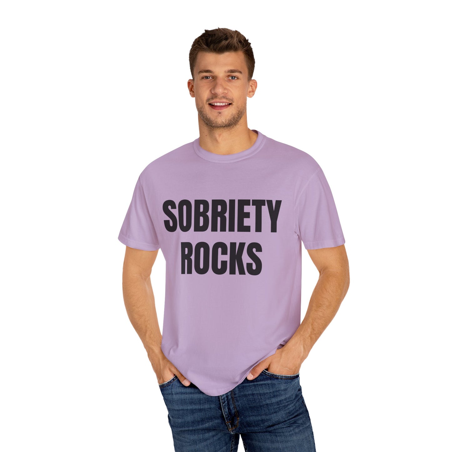 Sobriety Rocks - Comfort Colors Shirt
