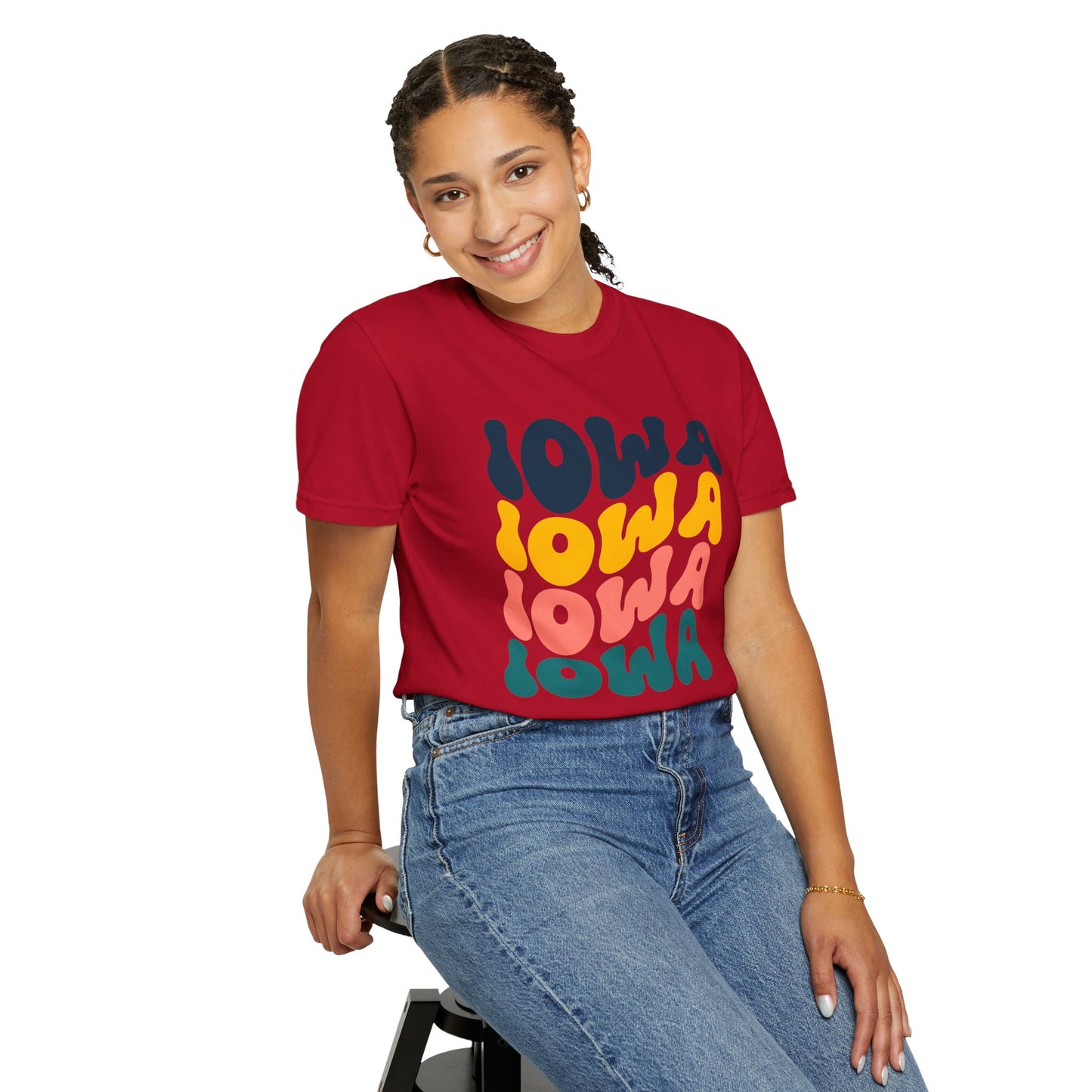 Retro Iowa - Comfort Colors Shirt