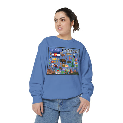 Beautiful State of Colorado - Comfort Colors Sweatshirt