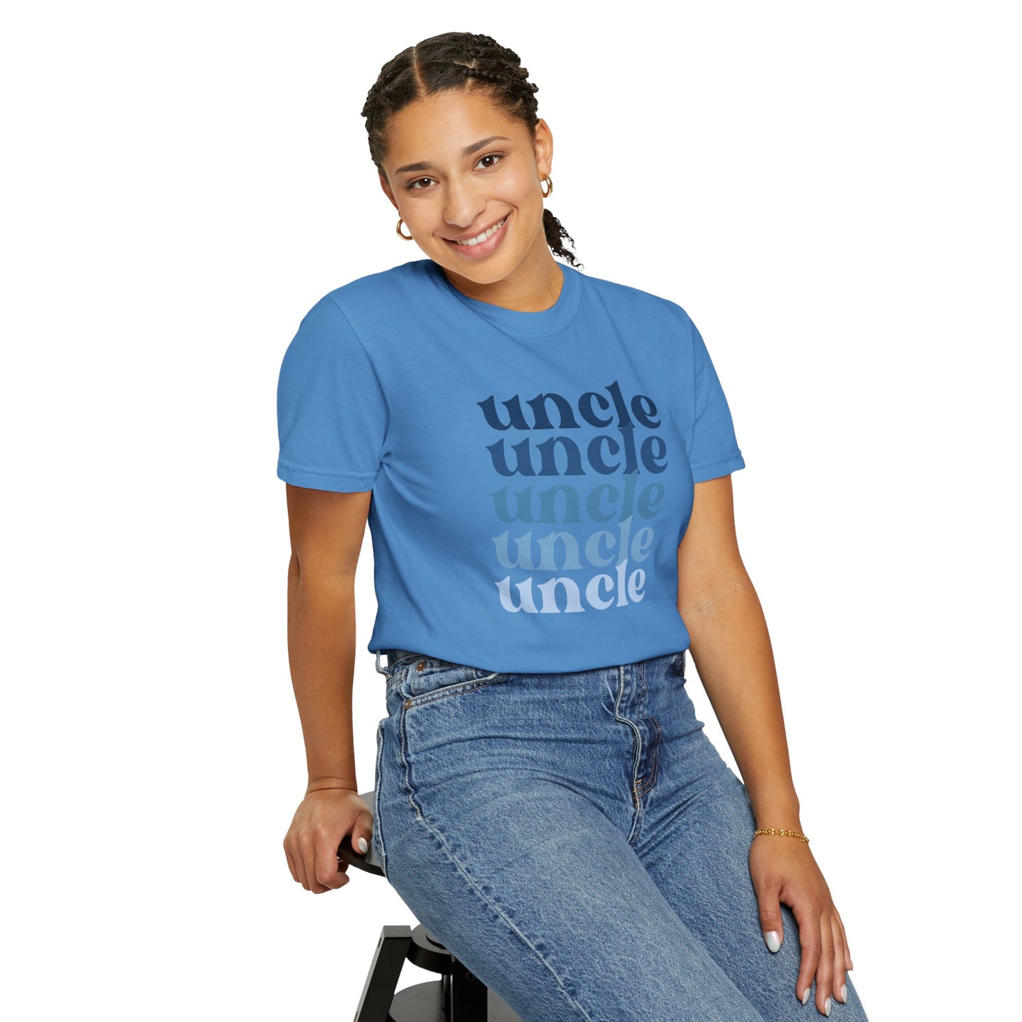 Uncle (Blue) - Comfort Colors Shirt
