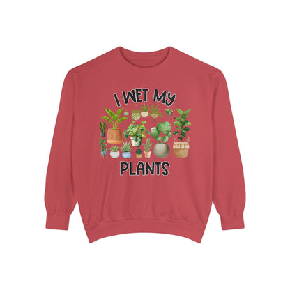 I Wet My Plants - Comfort Colors Sweatshirt