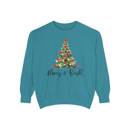 Merry & Bright - Comfort Colors Sweatshirt
