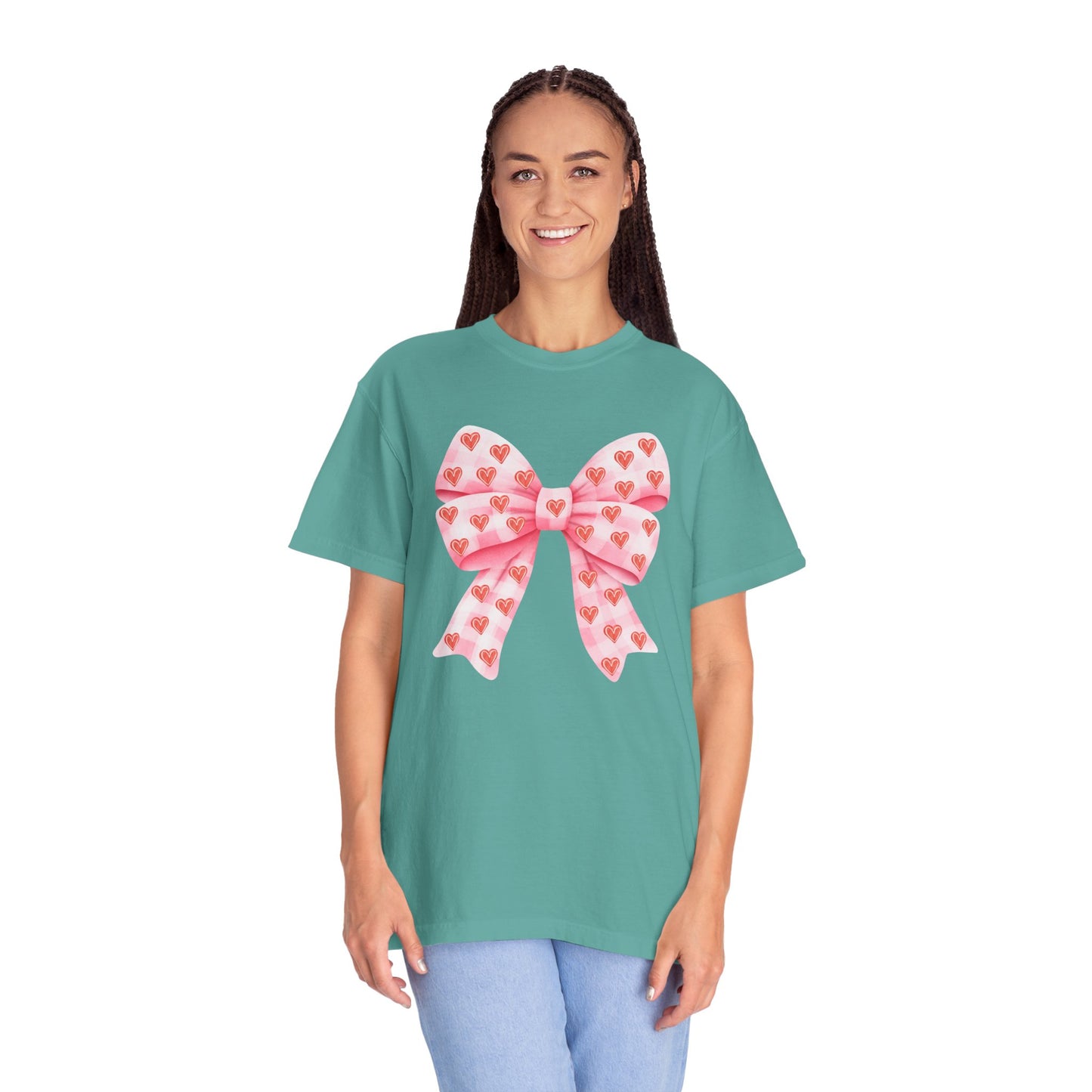 Pink Bows & Hearts - Comfort Colors Shirt