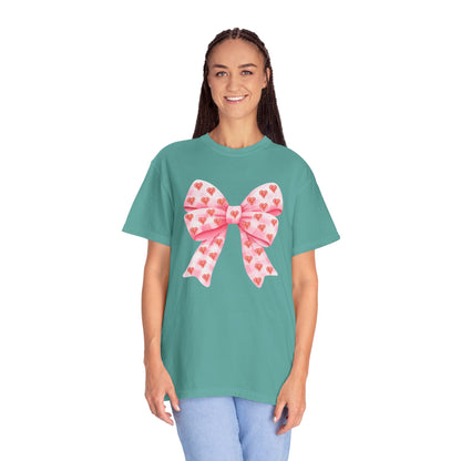 Pink Bows & Hearts - Comfort Colors Shirt