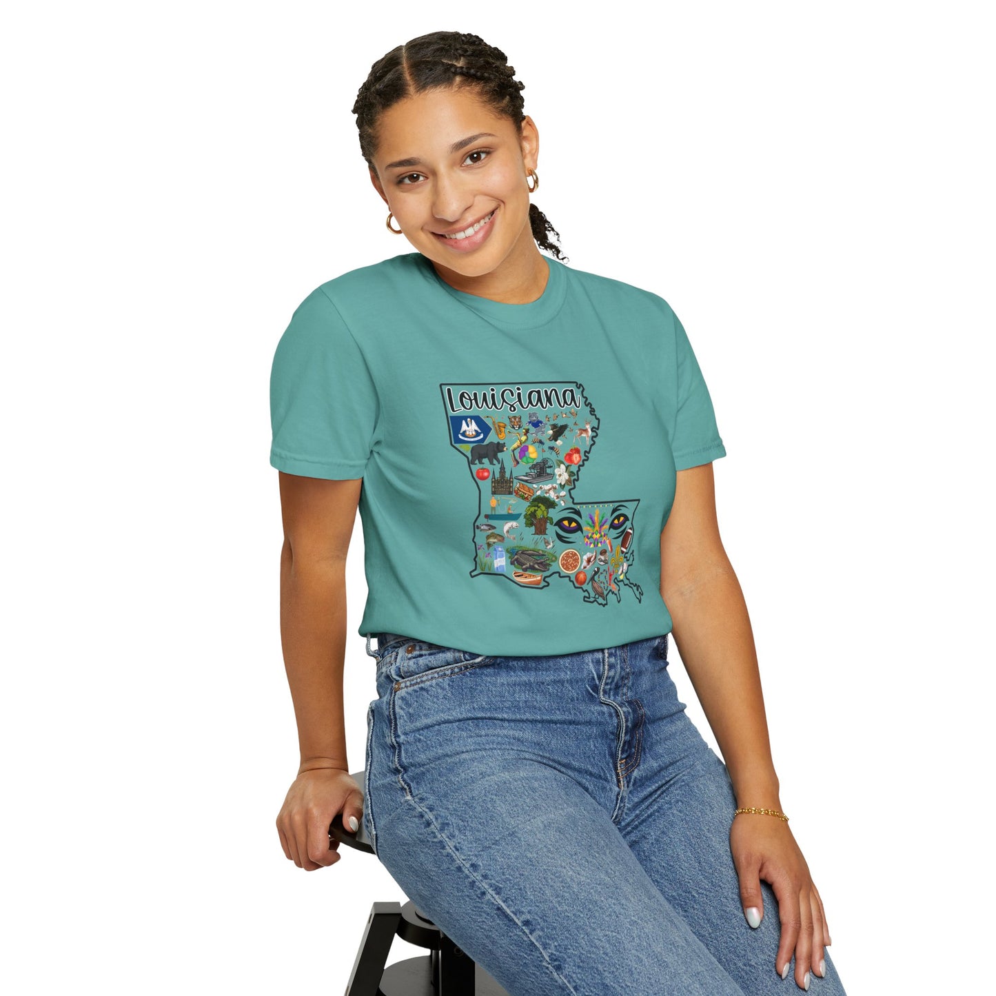 Beautiful State of Louisiana - Comfort Colors Shirt