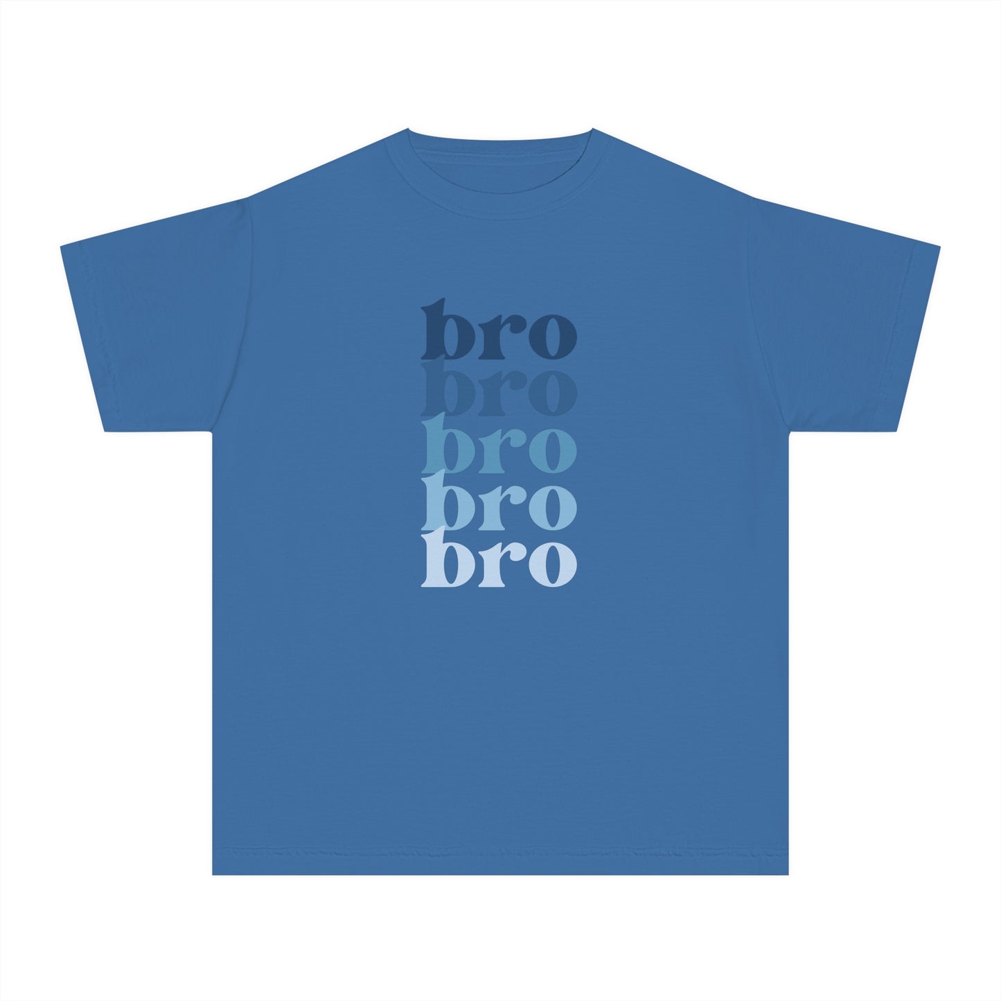 Bro - Blue - (Youth) Comfort Colors Shirt