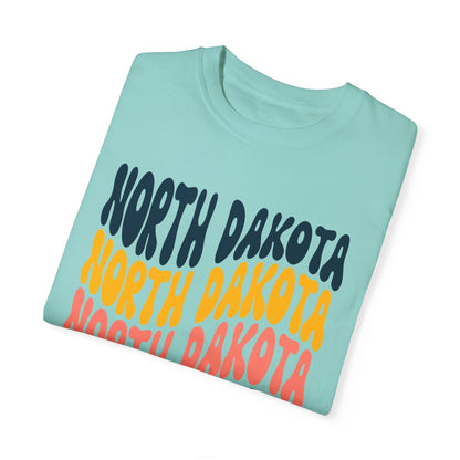 Retro North Dakota - Comfort Colors Shirt