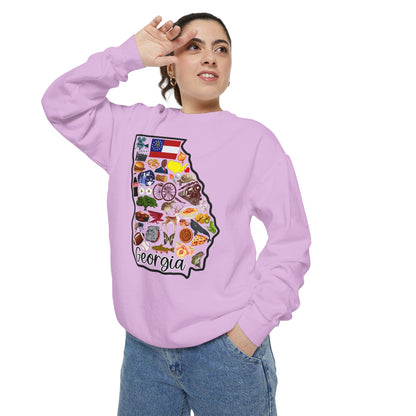 Beautiful State of Georgia - Comfort Colors Sweatshirt