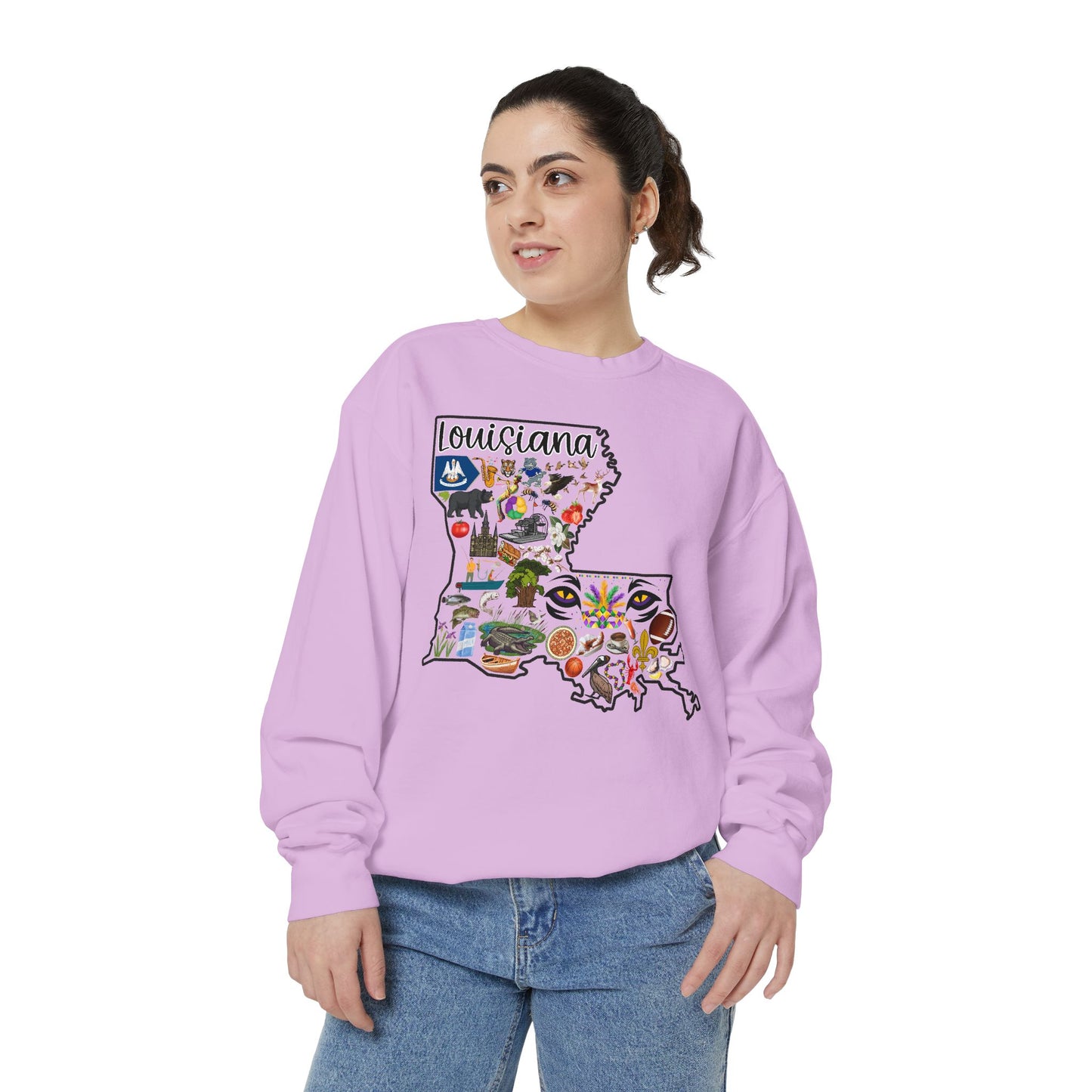 Beautiful State of Louisiana - Comfort Colors Sweatshirt