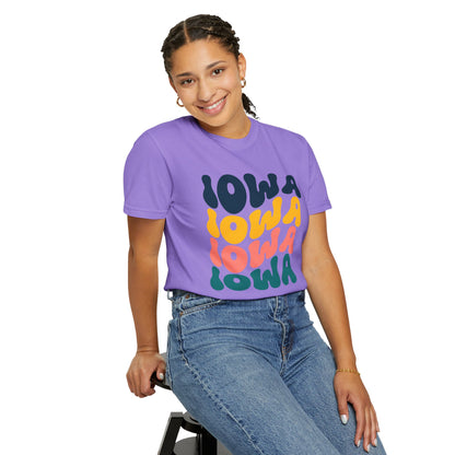 Retro Iowa - Comfort Colors Shirt