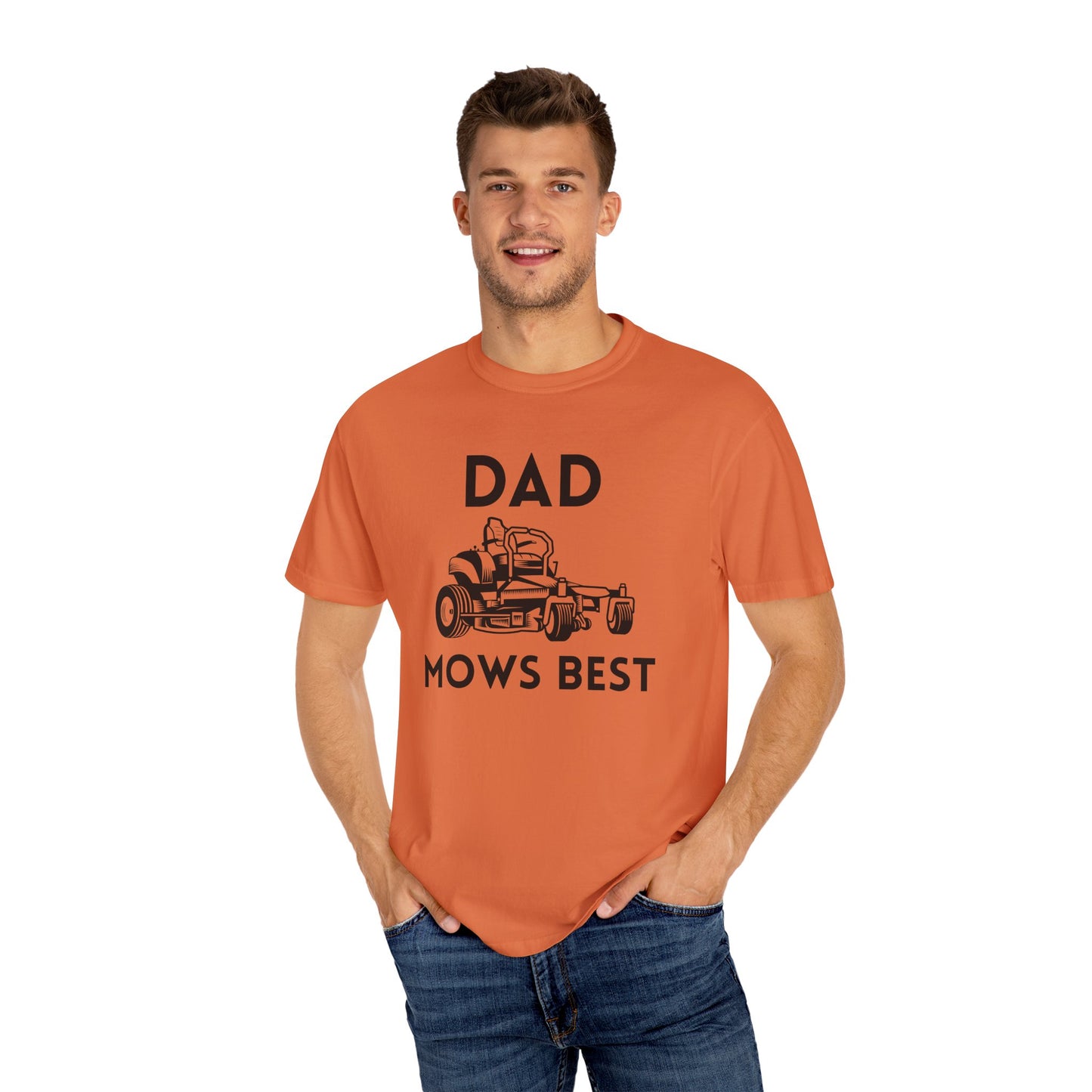 Dad Mows Best - Comfort Colors Shirt
