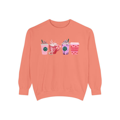 Valentine's Coffee - Comfort Colors Sweatshirt