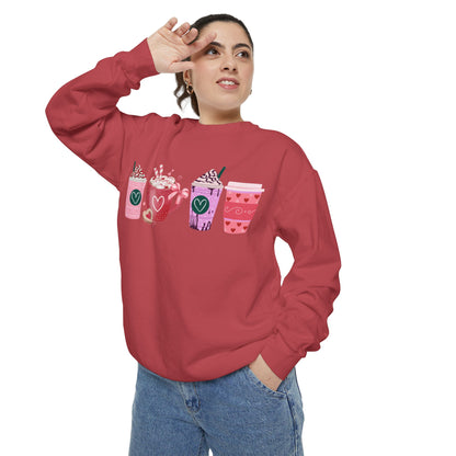 Valentine's Coffee - Comfort Colors Sweatshirt
