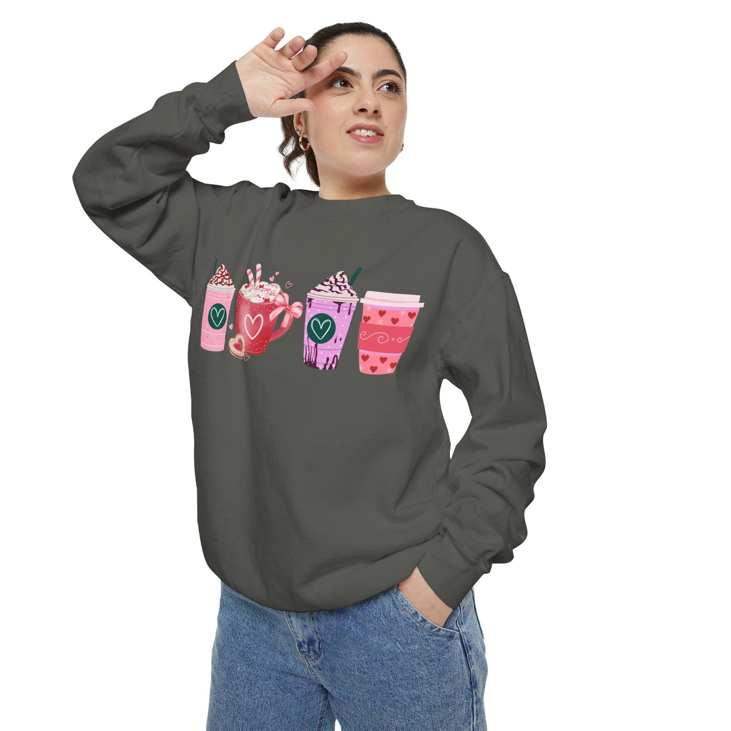 Valentine's Coffee - Comfort Colors Sweatshirt
