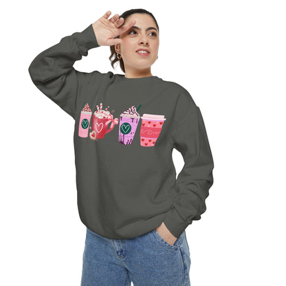 Valentine's Coffee - Comfort Colors Sweatshirt