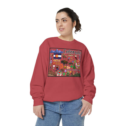 Beautiful State of Colorado - Comfort Colors Sweatshirt