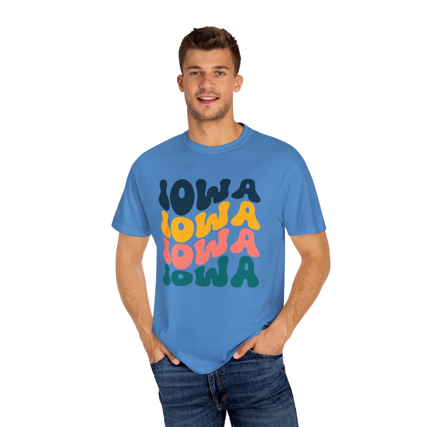 Retro Iowa - Comfort Colors Shirt