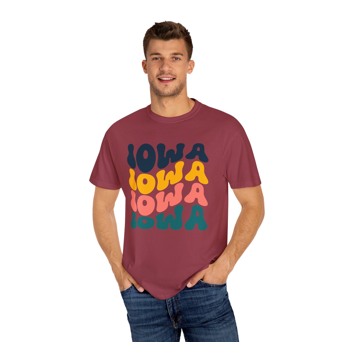 Retro Iowa - Comfort Colors Shirt