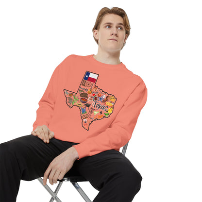 Beautiful State of Texas - Comfort Colors Sweatshirt