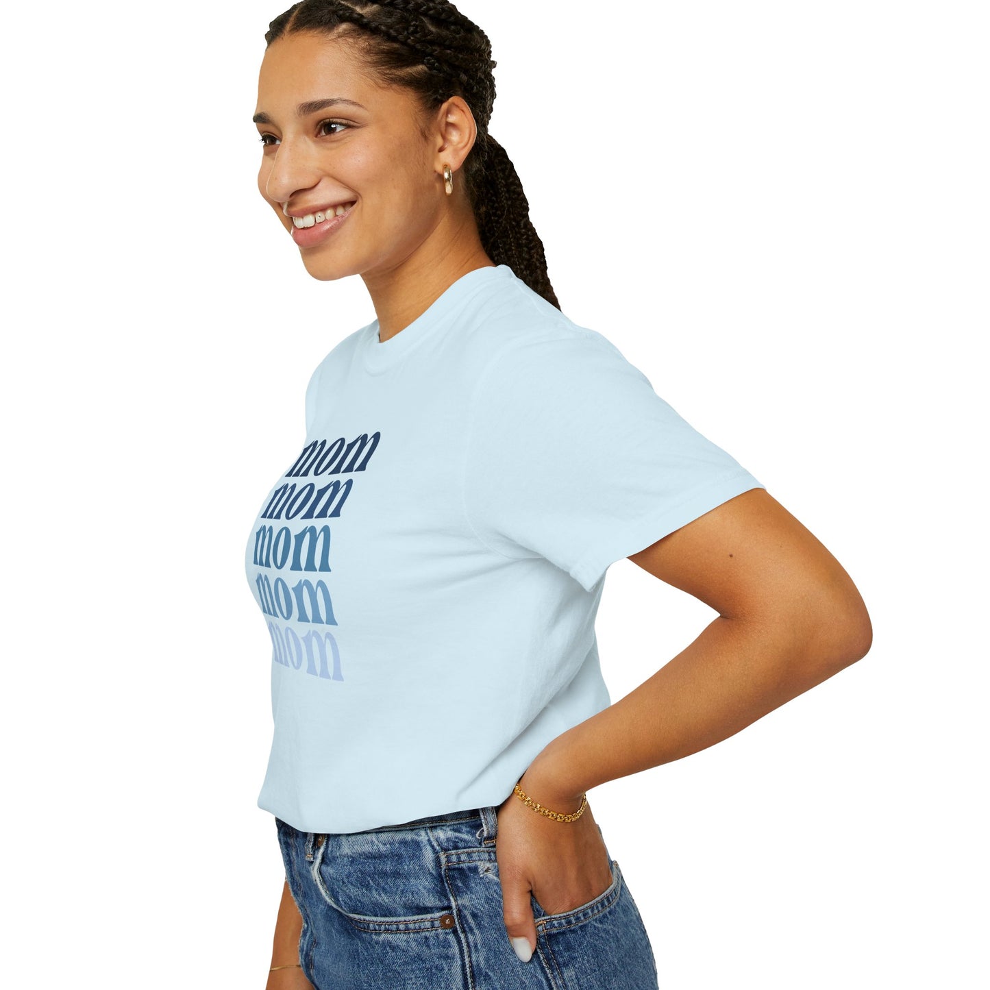 Mom (Blue) - Comfort Colors Shirt